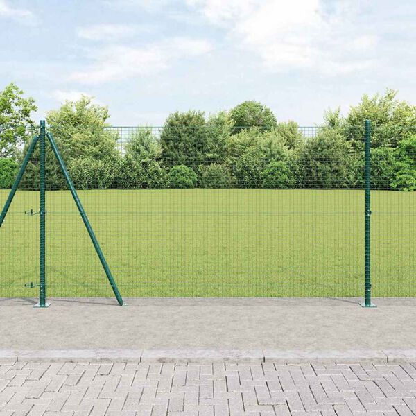 vidaXL Poste de Valla Verde 25 x 1,2 m (malla de 25 x 25 mm)