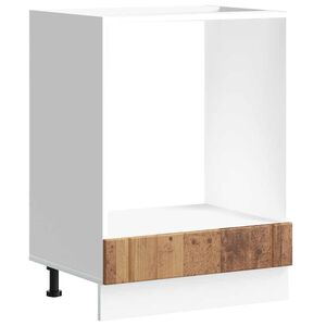 vidaXL Armario de horno Lucca madera contrachapada madera antigua