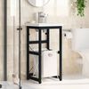vidaXL Estructura de lavabo de hierro negro 40x38x83 cm