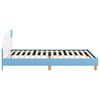 vidaXL Estructura de cama con cabecera Azul 80 x 200 cm PU