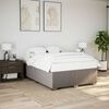 vidaXL Cama sin colch&oacute;n tela gris taupe 140x200 cm