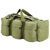 vidaXL Bolso de lona estilo militar 3-en-1 45 L verde oliva