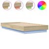 vidaXL Estructura de cama con luces LED roble Sonoma 90x190 cm