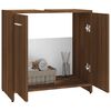 vidaXL Armario de baño madera contrachapada marrón roble 60x33x60 cm