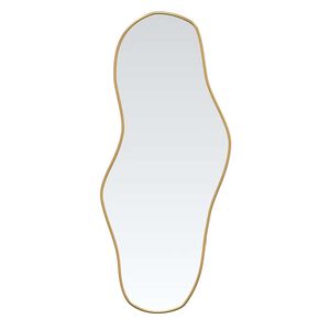 vidaXL Espejo de pared dorado 60x25 cm