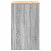 vidaXL Armario de garaje de madera maciza pino gris Sonoma 60x51x85 cm