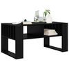 vidaXL Mesa de Caf&eacute; Roble Negro 92 x 49,5 x 45 cm Madera de ingenier&iacute;a