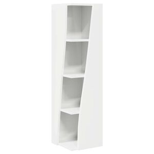 vidaXL Armario de esquina brillante 27,5x27x102cm Madera de ingenier&iacute;a