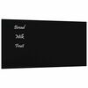 vidaXL Pizarra magn&eacute;tica de pared vidrio templado negro 40x20 cm