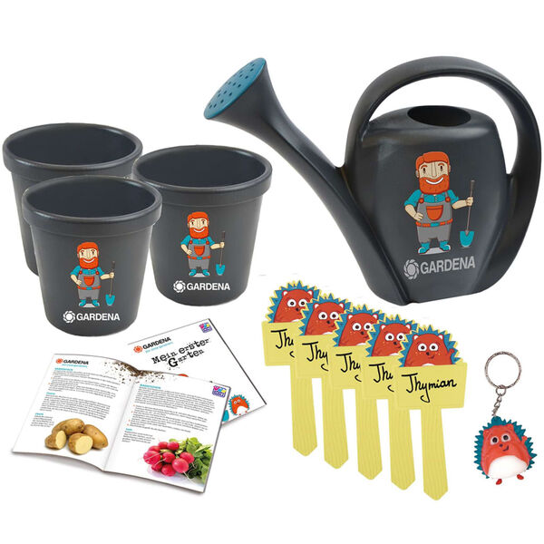 GARDENA Juego de juguetes de jard&iacute;n 8 piezas pl&aacute;stico