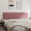 vidaXL Cabecero de cama acolchado Hanko terciopelo rosa 200 cm