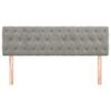 vidaXL Cabeceros terciopelo gris claro 160x7x78/88 cm