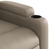 vidaXL Sillón reclinable de cuero sintético color capuchino
