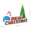 vidaXL &Aacute;rbol de Navidad inflable Merry Christmas con LEDs 240x188 cm