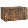 vidaXL Mueble para TV de pared Roble Ahumado 59,5 x 41 x 30 cm