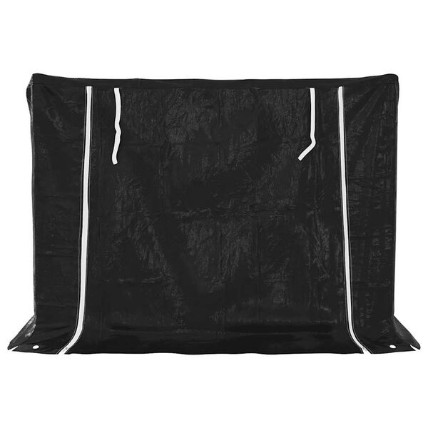 vidaXL Le&ntilde;ero cubierta lluvia 150,5x100,5x110,5 cm acero galvanizado