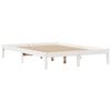 vidaXL Estructura de cama sin colch&oacute;n madera de pino blanca 140x190 cm