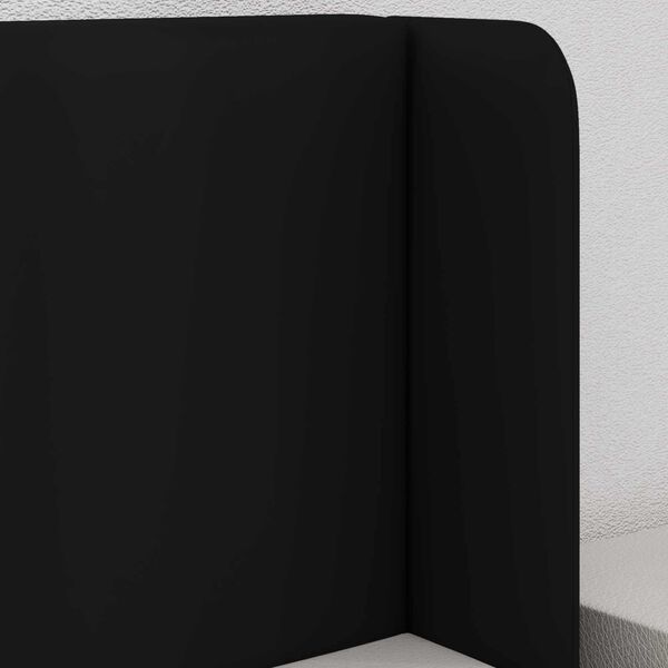 vidaXL Oreja de cabecero Negro 40,5 x 40,5 x 4 cm PVC