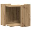 vidaXL Mueble arenero para gatos madera roble artisian 53x53x51 cm