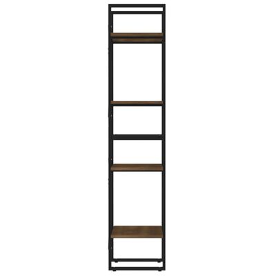 vidaXL Estantería 4 niveles madera color marrón roble 40x30x140 cm
