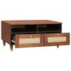 vidaXL Mesas de centro con cajón Marrón 80 x 54 x 40 cm