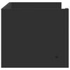 vidaXL Estante de pared madera de ingeniería negro 100x35x30,5 cm