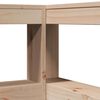 vidaXL Cabecero librer&iacute;a en forma de L madera maciza de pino 90 cm