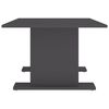 vidaXL Mesa de centro madera contrachapada gris 103,5x60x40 cm