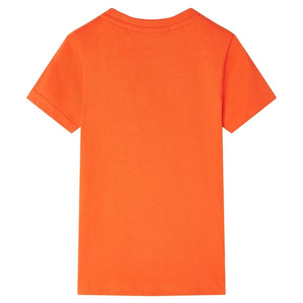 Camiseta infantil naranja oscuro 128