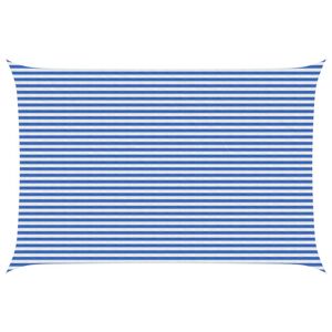 vidaXL Toldo Vela Azul y Blanco 4 x 6 m HDPE