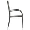 vidaXL Juego de comedor para jardín 5 piezas gris