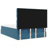 vidaXL Estructura de cama otomana con colchones azul oscuro 140x200 cm