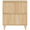 vidaXL Aparadores 3 uds madera contrachapada roble Sonoma 60x35x70 cm