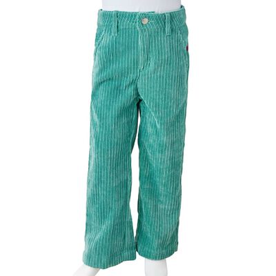 Pantalón infantil de pana verde menta 92