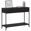 vidaXL Mesa Consola Otro Roble negro 100 x 34.5 x 75 cm
