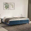 vidaXL Estructura Estructura de cama con somier terciopelo azul oscuro 200x200 cm