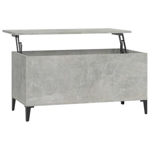 vidaXL Mesa de centro madera contrachapada gris hormig&oacute;n 90x44,5x45 cm