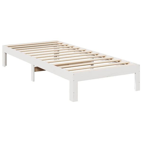 vidaXL Estructura de cama familiar sin colch&oacute;n blanco 240x200 cm