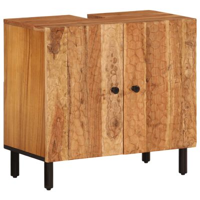 vidaXL Conjunto de armarios de baño 4 piezas madera maciza de acacia