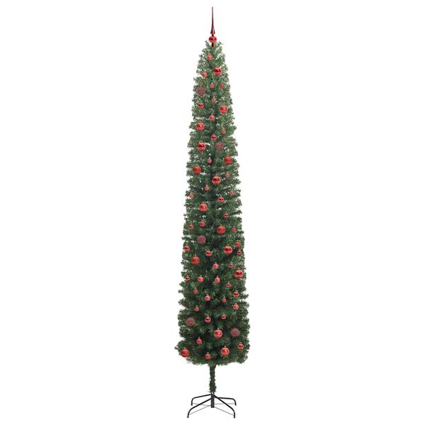 vidaXL Árbol de Navidad artificial Verde 270 cm PVC, Acero y Plástico
