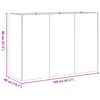 vidaXL Jardinera 120x40x80 cm de acero galvanizado