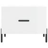 vidaXL Mesa de centro madera de ingenier&iacute;a brillo blanco 50x50x40 cm