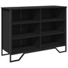 vidaXL Aparador madera de ingenier&iacute;a negro 101x35,5x74,5 cm