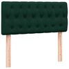 vidaXL Cama box spring con colch&oacute;n terciopelo verde oscuro 80x220 cm