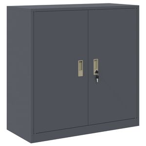 vidaXL Armario de almacenamiento Antracita 90 x 40 x 90 cm Acero