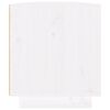 vidaXL Mueble de TV de madera maciza de pino blanco 110x34x40 cm
