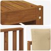 vidaXL Juegos de sof&aacute;s 10 pcs Natural y Beige Madera de Acacia S&oacute;lida
