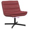 vidaXL Silla giratoria Rojo vino 63 x 75 x 76 cm PU