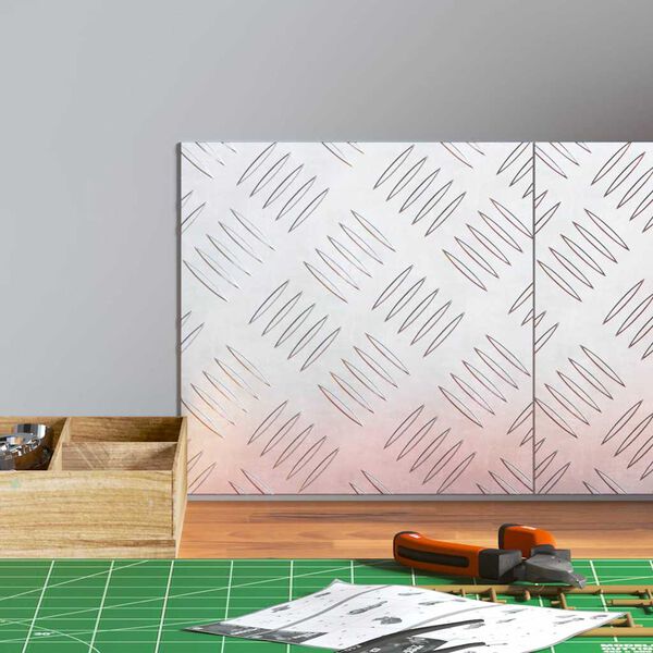 vidaXL Pelda&ntilde;o Cuadrado 2 pcs Plateado 20 x 20 cm Aluminio