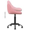 vidaXL Silla de comedor terciopelo rosa